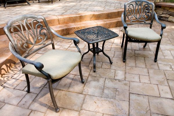 concrete patio installation