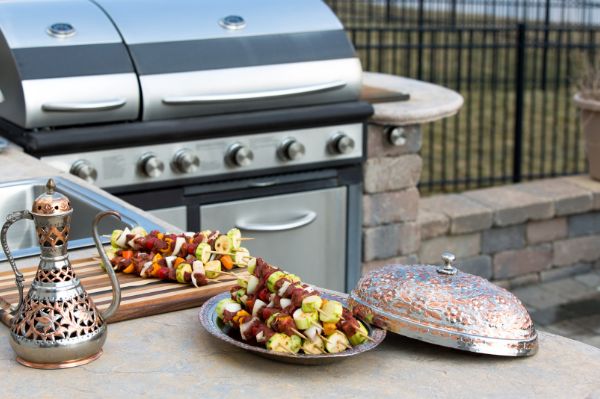 outdoor concrete countertop